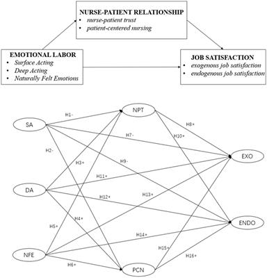 Emotional labor and job satisfaction among nurses: The mediating effect of nurse–patient relationship